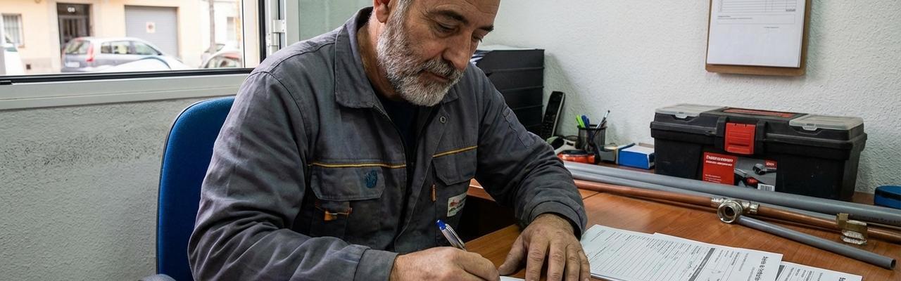 Emisión de boletines de fontanería en Santurtzi